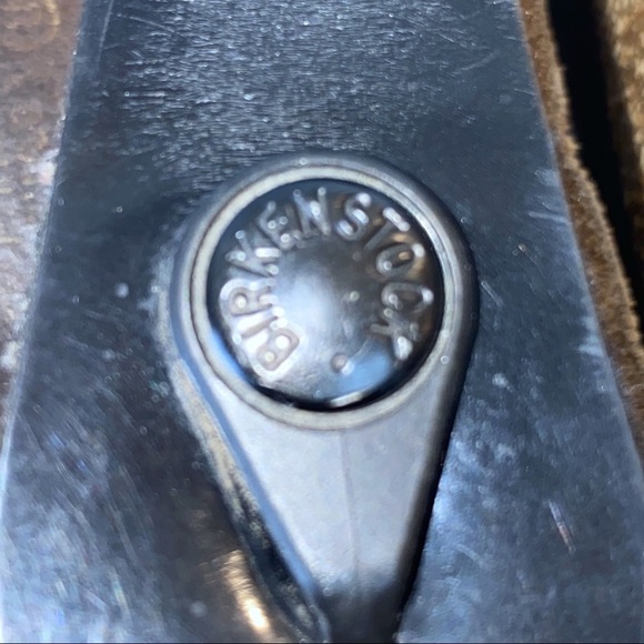 Birkenstock Gizeh Birko-Flor Black Patent Size 40 Narrow Fit - Picture 10 of 11